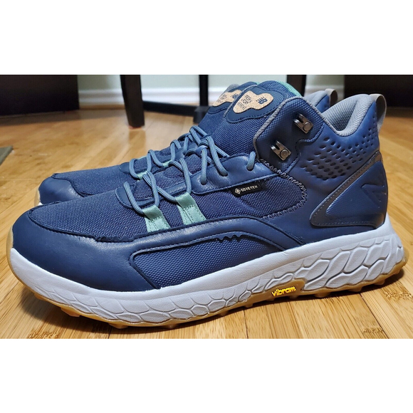 New Balance Men Sz 12 Fresh Foam X Hierro Mid Goretex Blue Hiking Shoes MTHIMCTE - Picture 4 of 15